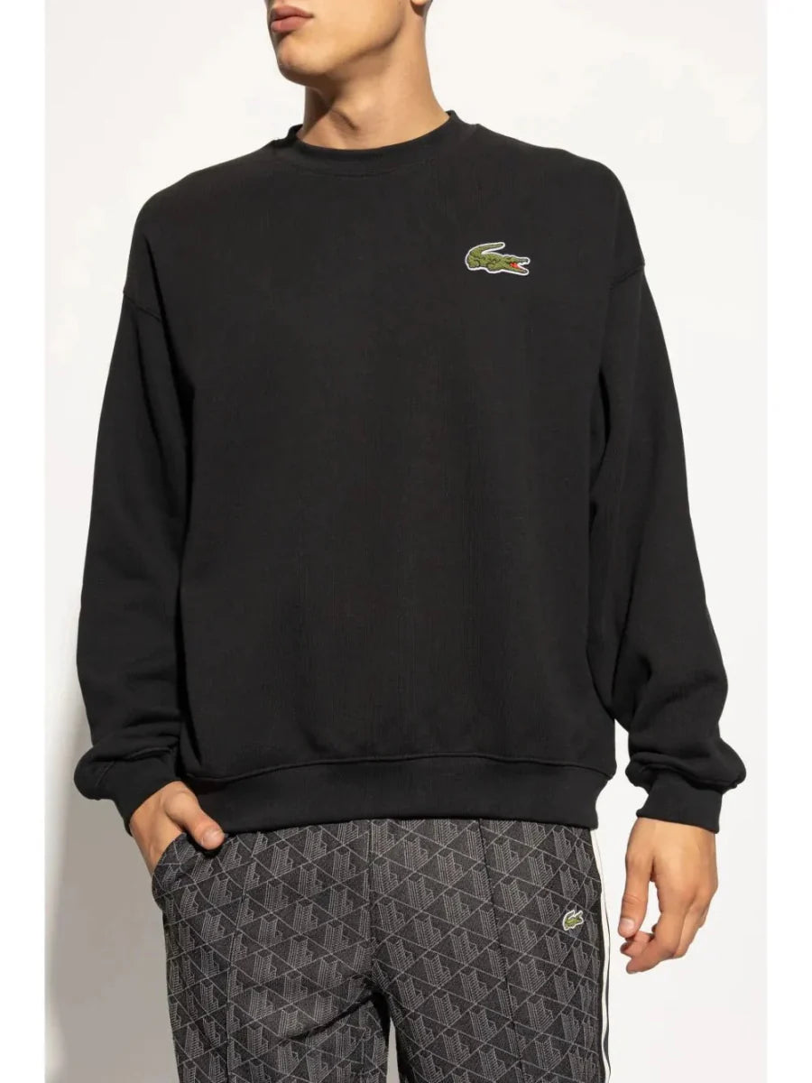 badge fleece sweatshirt - French Destock