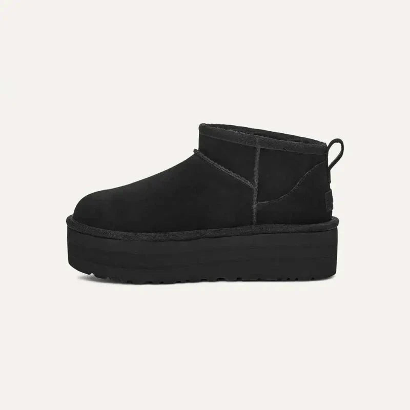 Botte Classic Ultra Mini Platform Black - French Destock