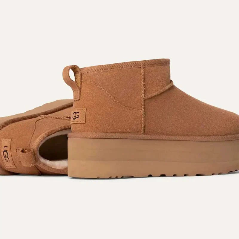 Botte Classic Ultra Mini Platform Chestnut - French Destock
