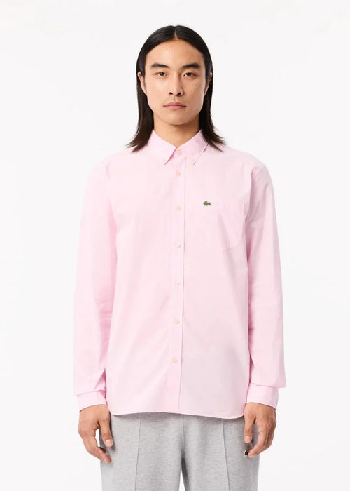 Chemise vichy Lacoste rose - French Destock