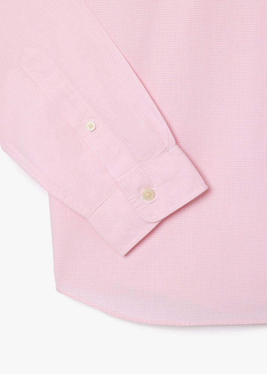 Chemise vichy Lacoste rose - French Destock