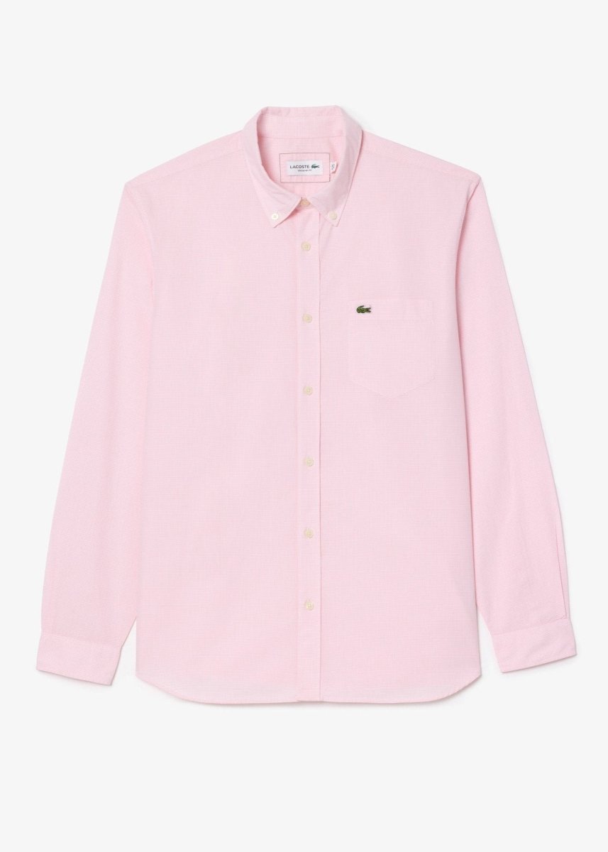 Chemise vichy Lacoste rose - French Destock