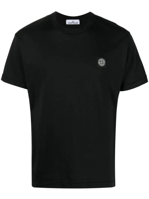 Compass - patch cotton T-shirt - French Destock