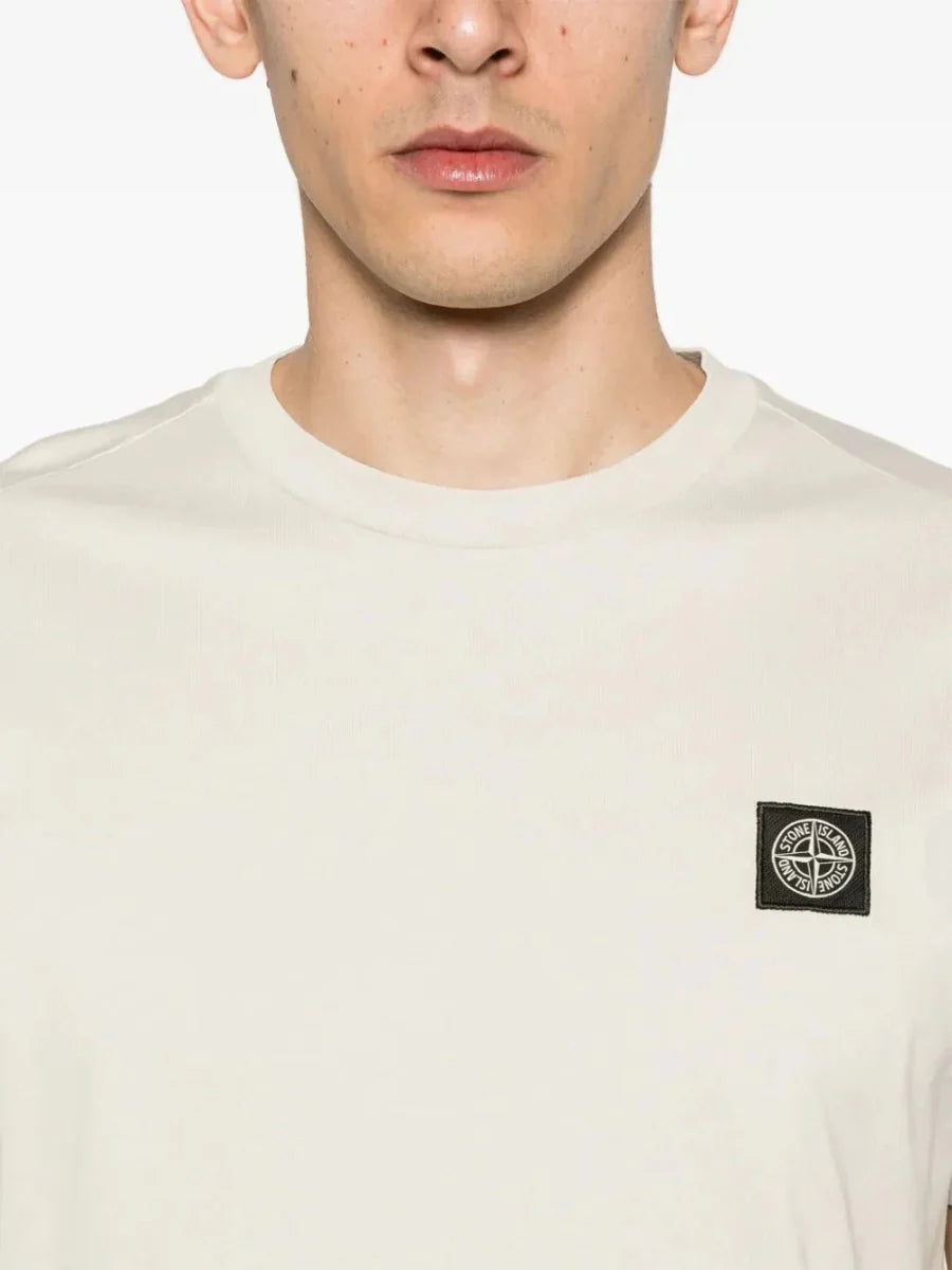 Compass - patch cotton T-shirt - French Destock