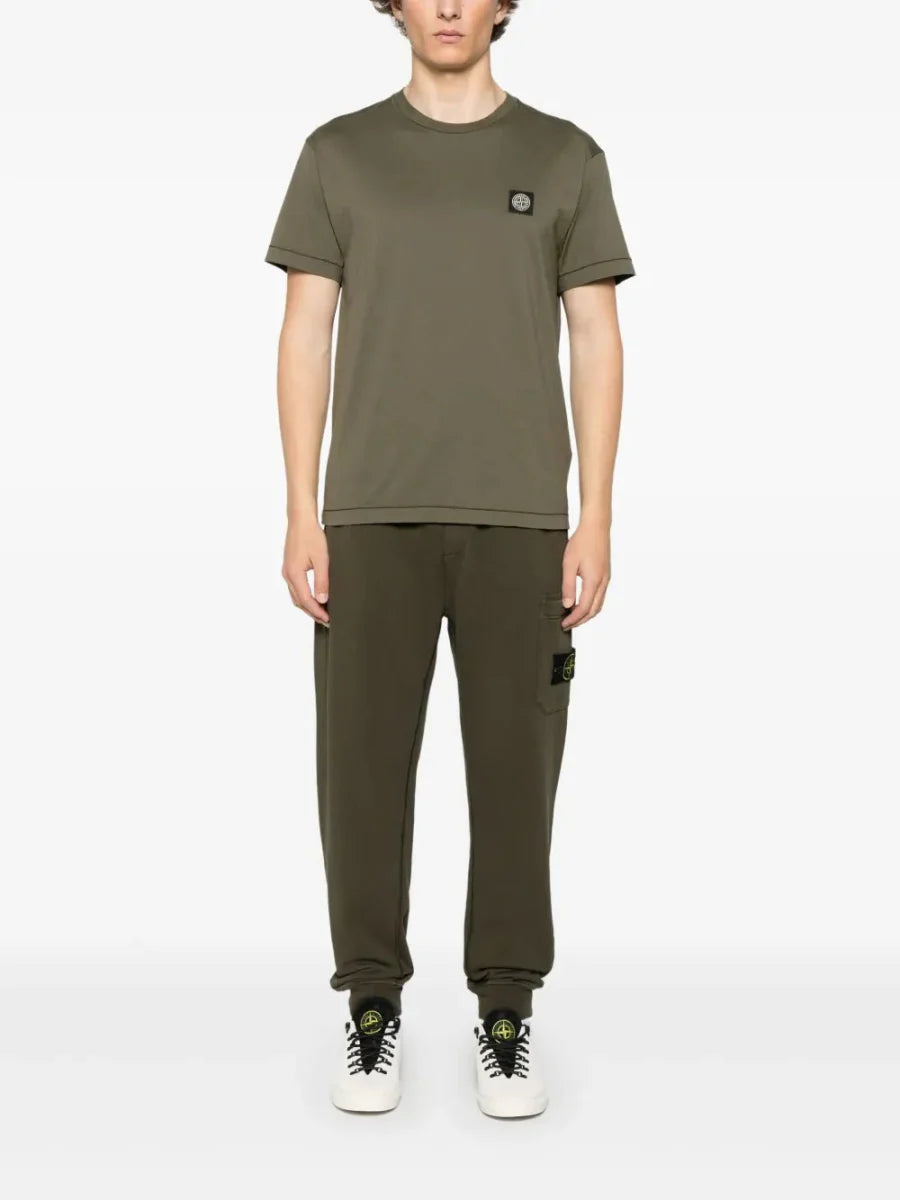 Compass - patch cotton T-shirt - French Destock