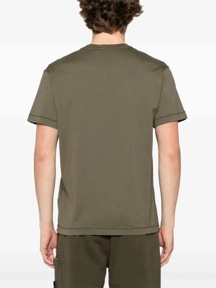 Compass - patch cotton T-shirt - French Destock