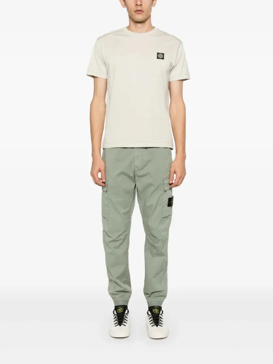 Compass - patch cotton T-shirt - French Destock