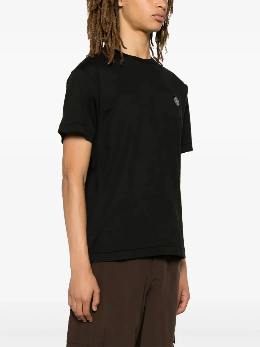 Compass - patch cotton T-shirt - French Destock