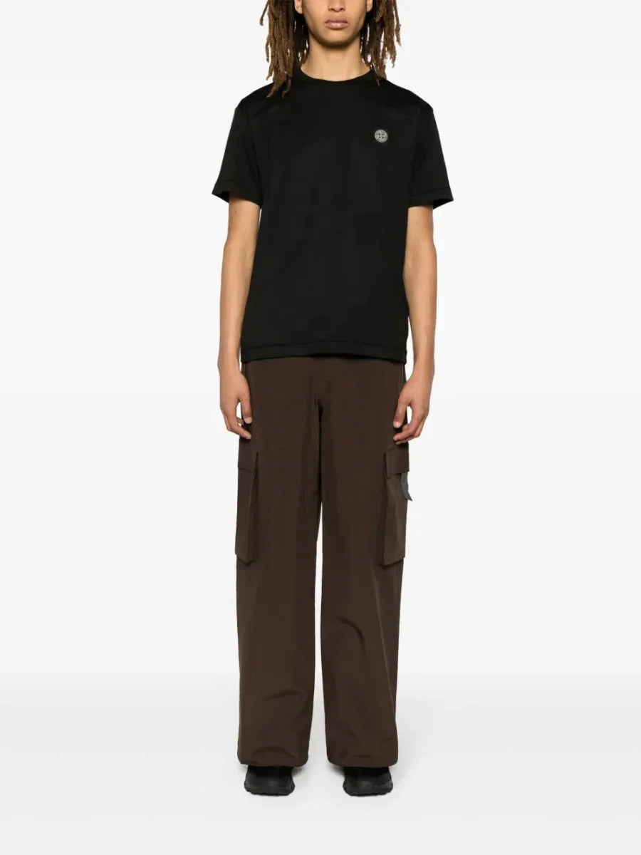 Compass - patch cotton T-shirt - French Destock