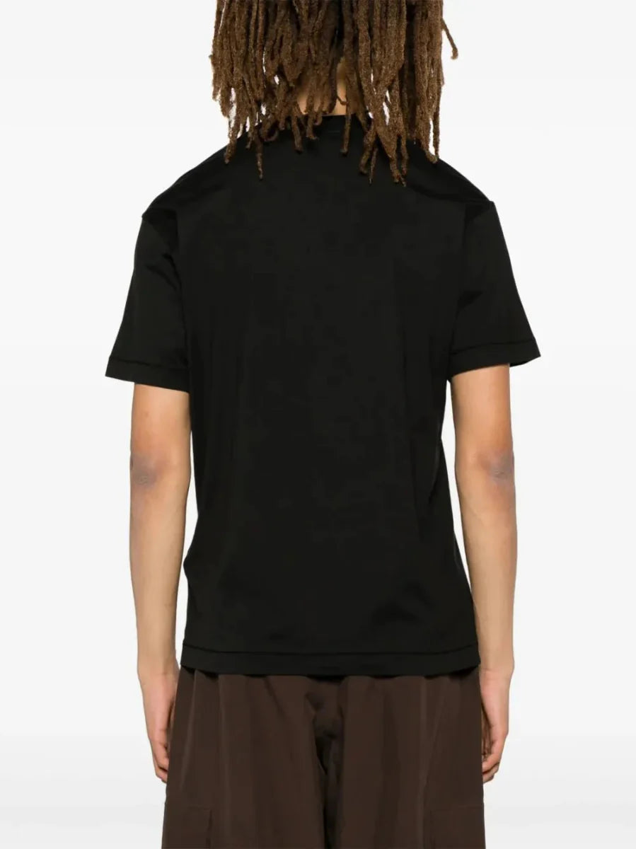 Compass - patch cotton T-shirt - French Destock