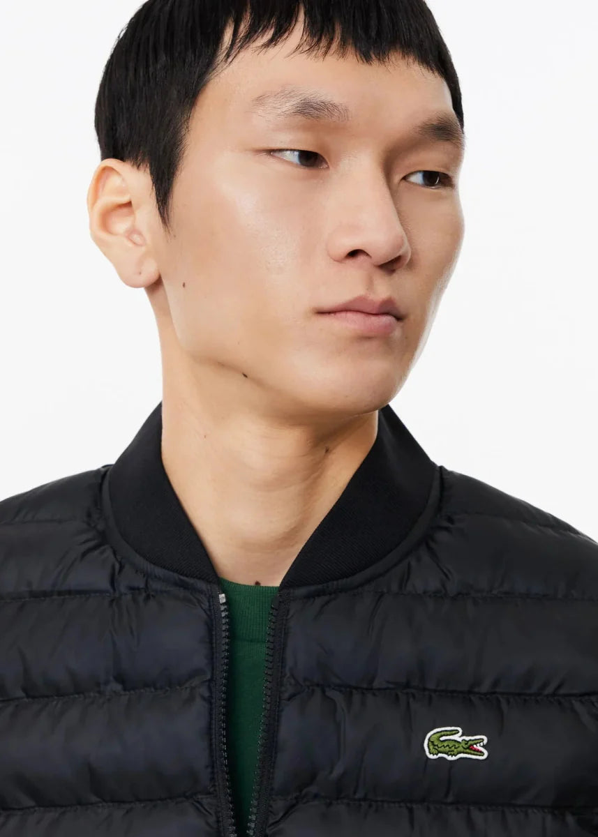 Doudoune sans manches Lacoste noire - French Destock