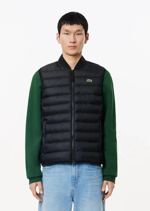 Doudoune sans manches Lacoste noire - French Destock
