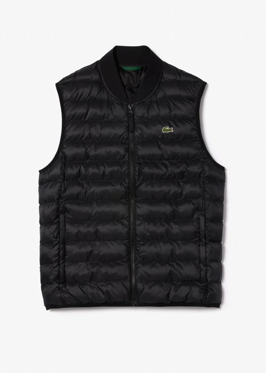 Doudoune sans manches Lacoste noire - French Destock