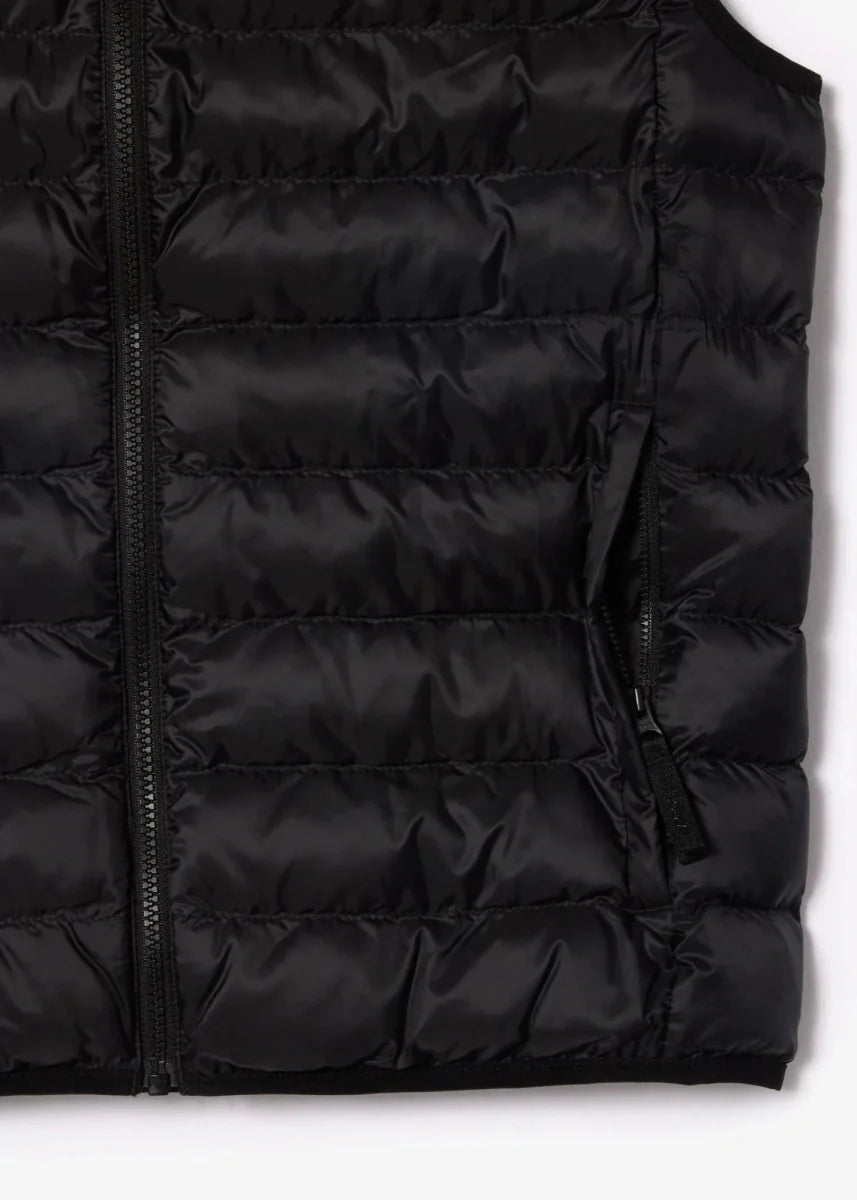 Doudoune sans manches Lacoste noire - French Destock