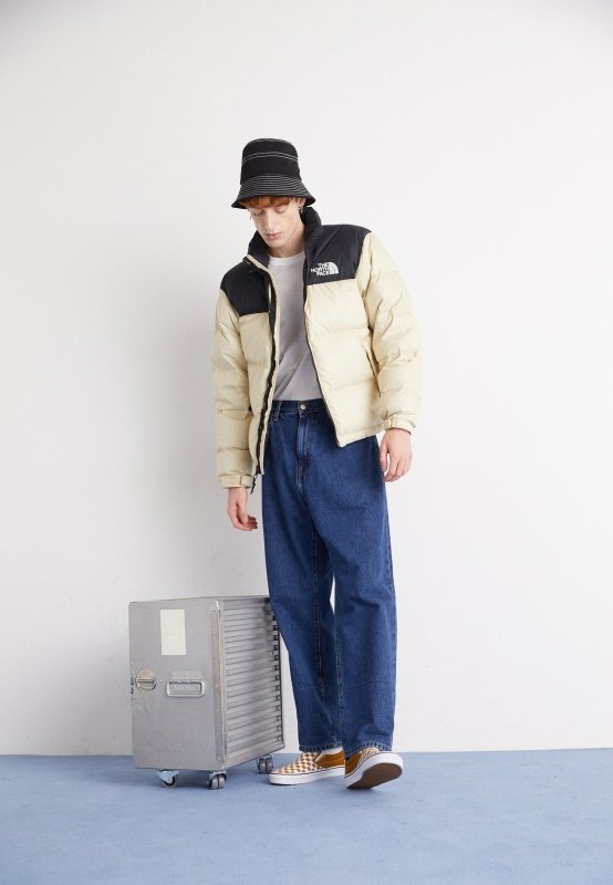 Doudoune TNF NUPTSE Unisex - Beige - French Destock