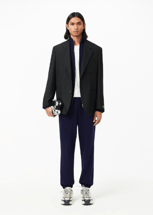 Gilet zippé Lacoste marine - French Destock