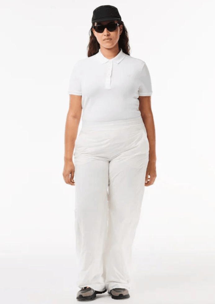 Polo femme Lacoste blanc - French Destock