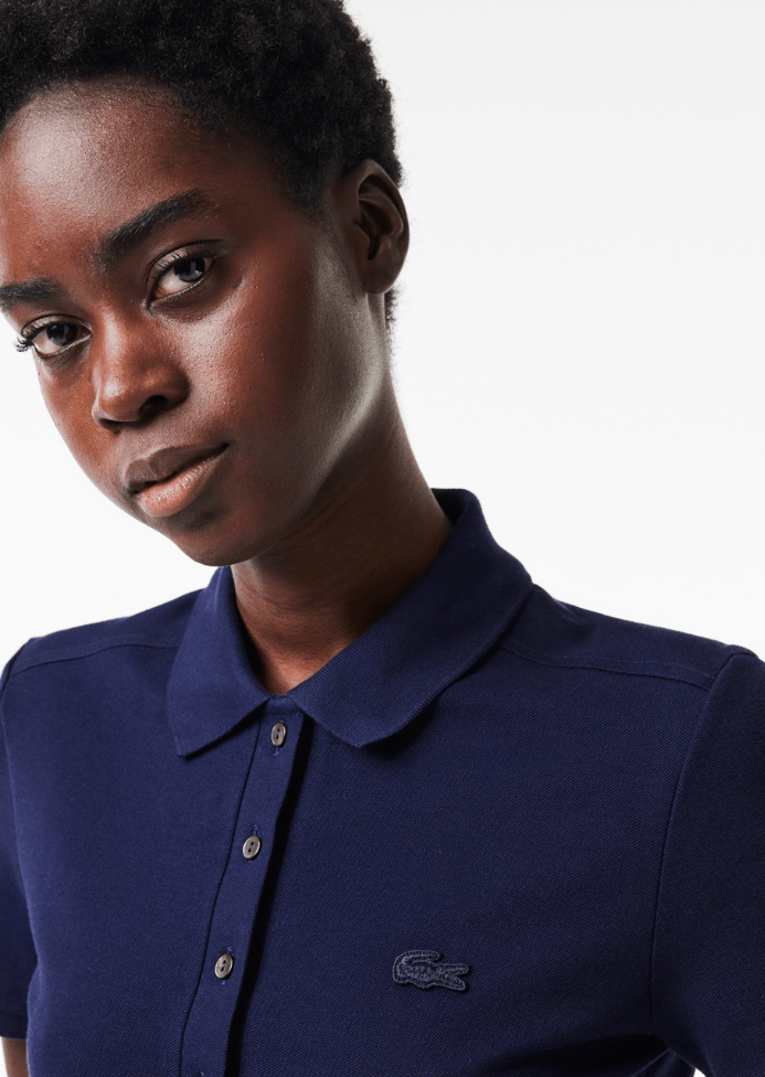 Polo femme Lacoste marine - French Destock