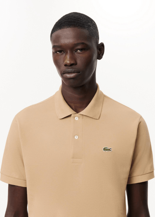 Polo L.12.12 Lacoste beige - French Destock