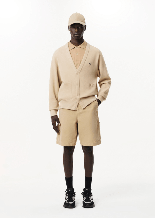 Polo L.12.12 Lacoste beige - French Destock