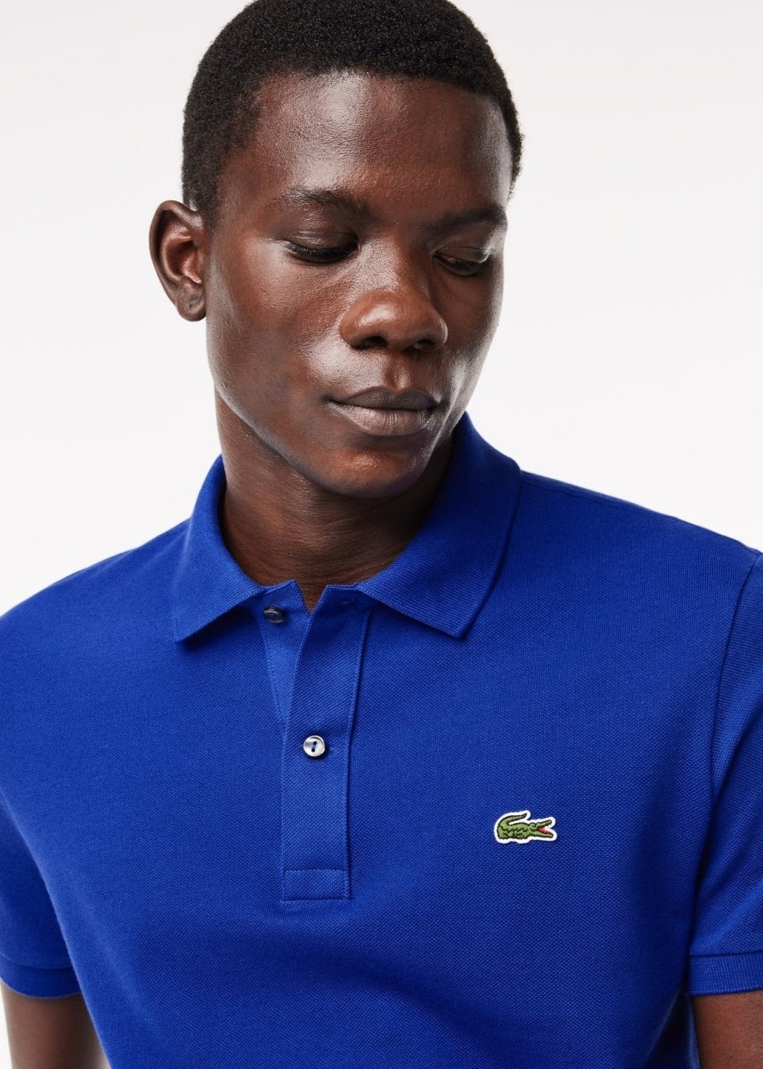Polo L.12.12 Lacoste bleu - French Destock