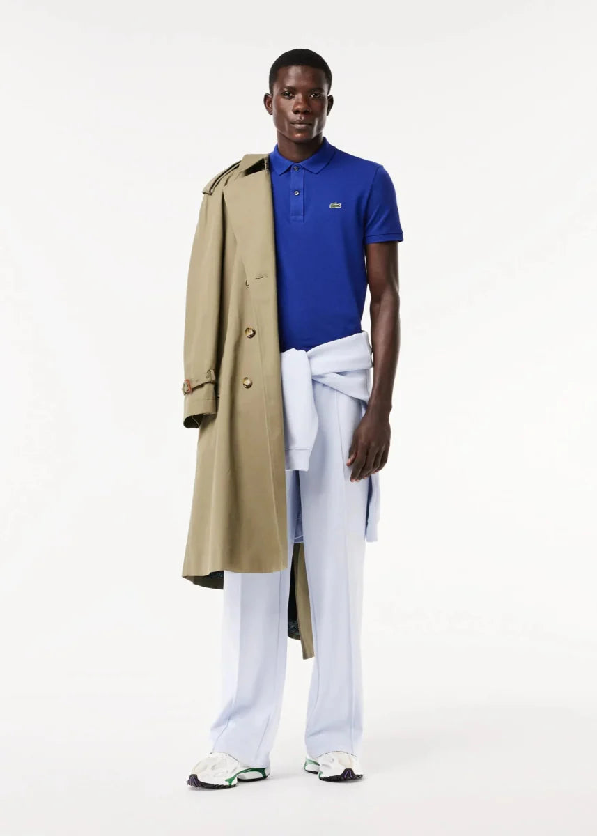 Polo L.12.12 Lacoste bleu - French Destock