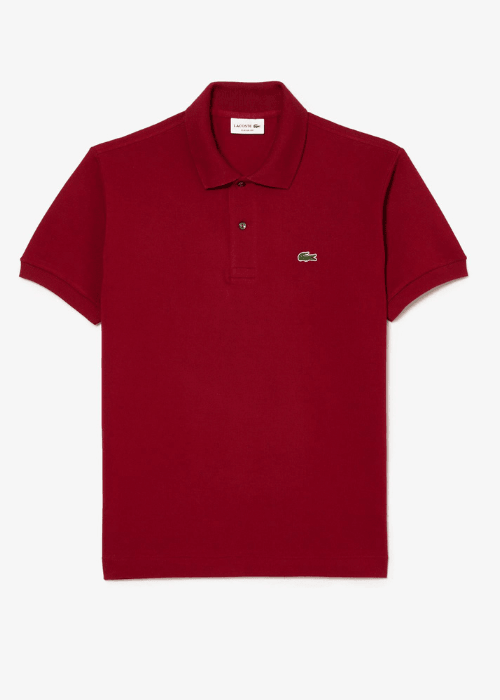 Polo L.12.12 Lacoste bordeaux - French Destock