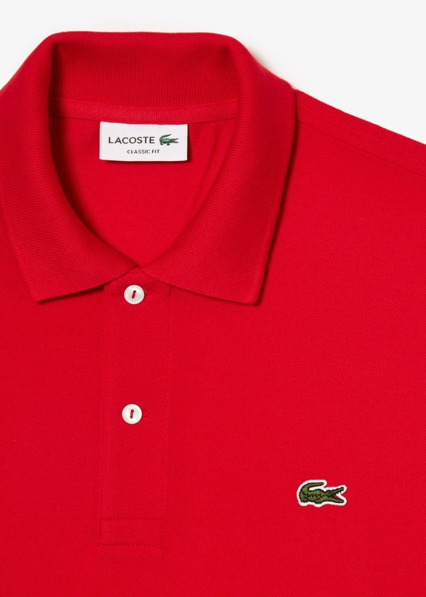 Polo L.12.12 Lacoste rouge - French Destock