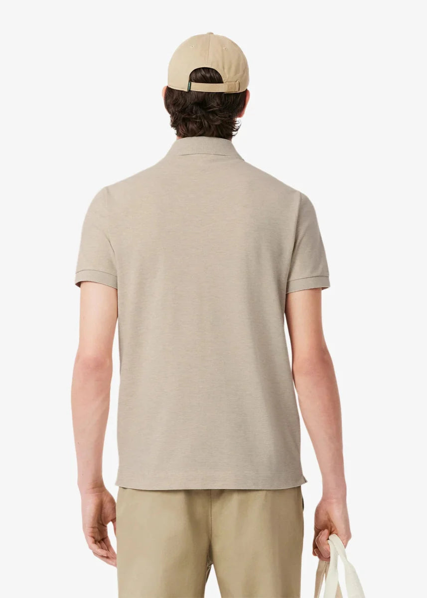 Polo Paris Lacoste beige chiné - French Destock