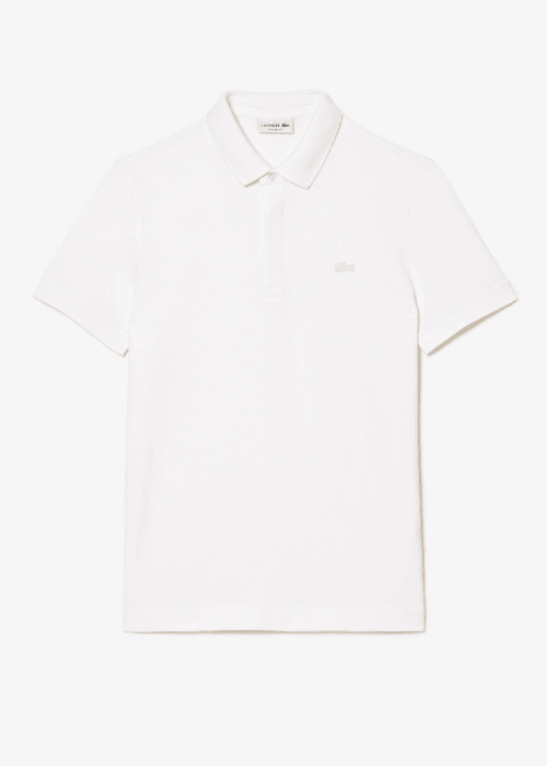Polo Paris Lacoste blanc - French Destock