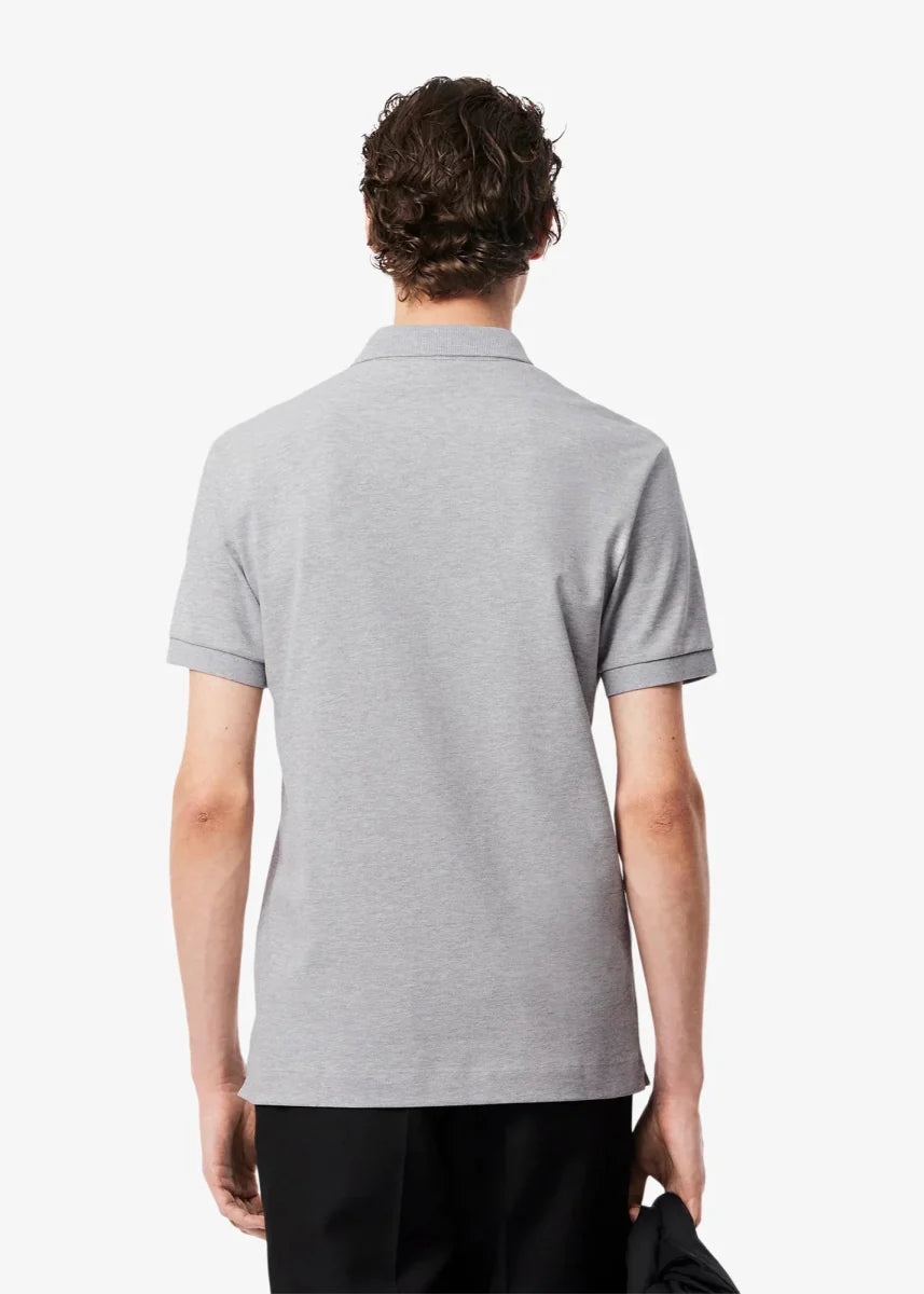 Polo Paris Lacoste gris - French Destock