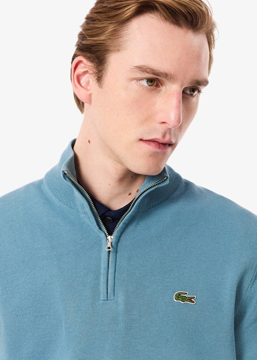Pull camionneur Lacoste bleu - French Destock
