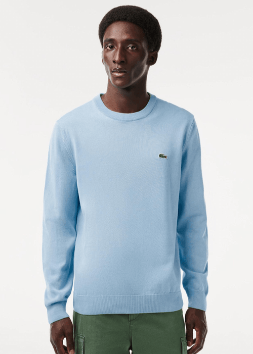 Pull Lacoste bleu clair - French Destock