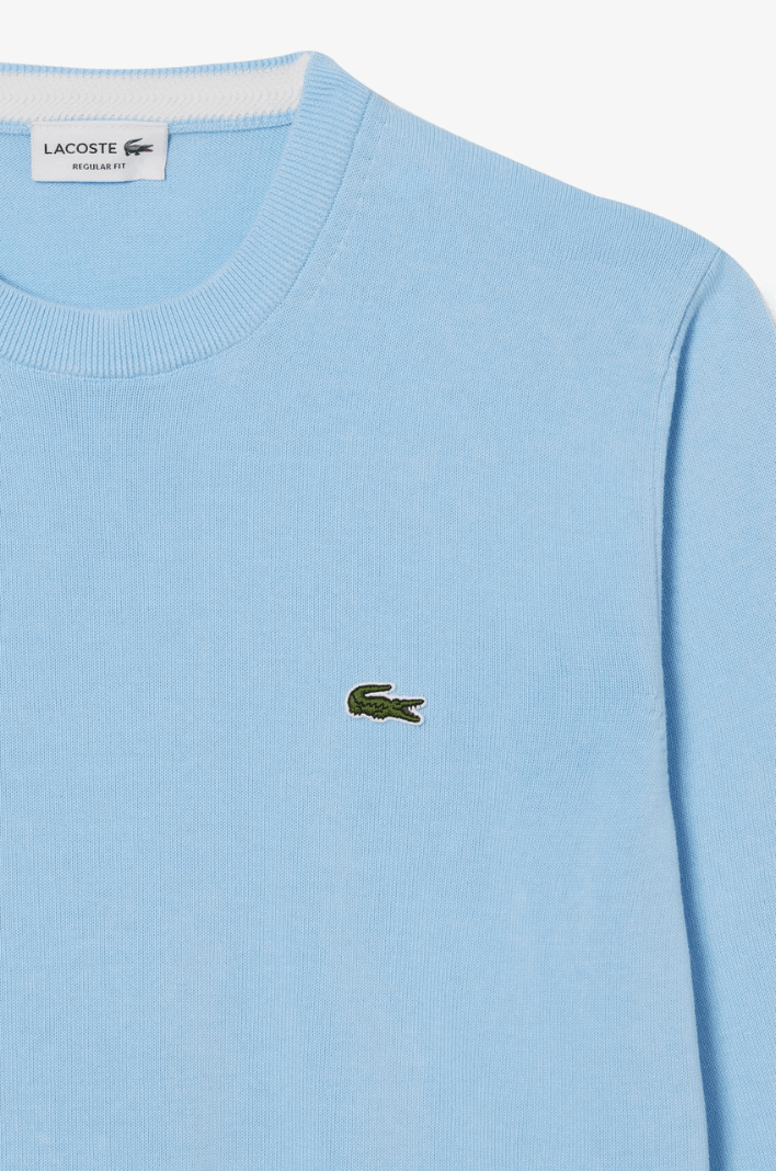 Pull Lacoste bleu clair - French Destock