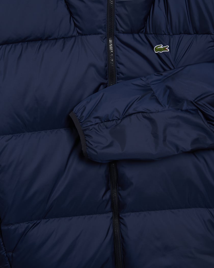 Short Water - Repellent Hooded Puffed Jacket - French Destock