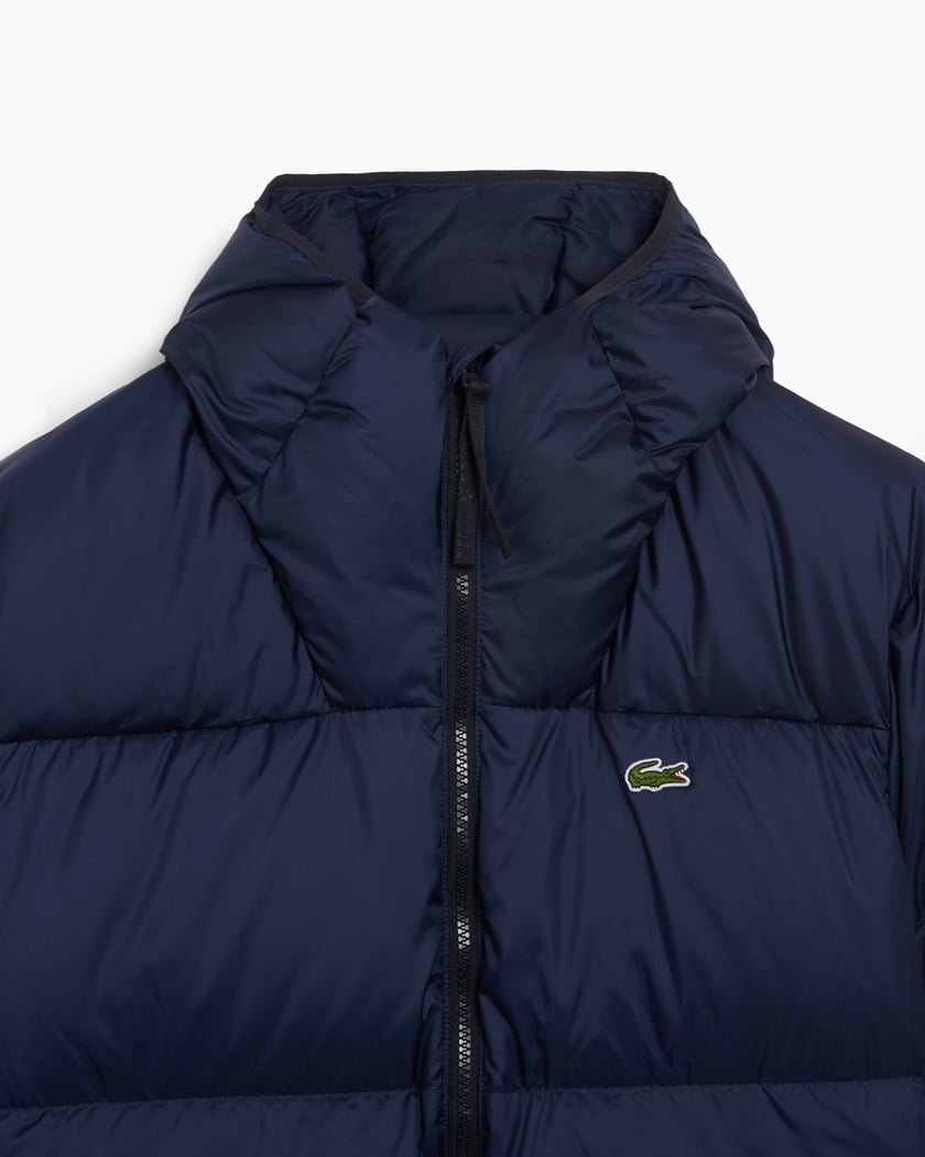 Short Water - Repellent Hooded Puffed Jacket - French Destock
