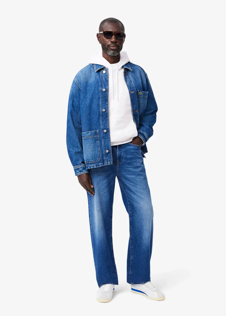 Sweat à capuche Lacoste blanc - French Destock