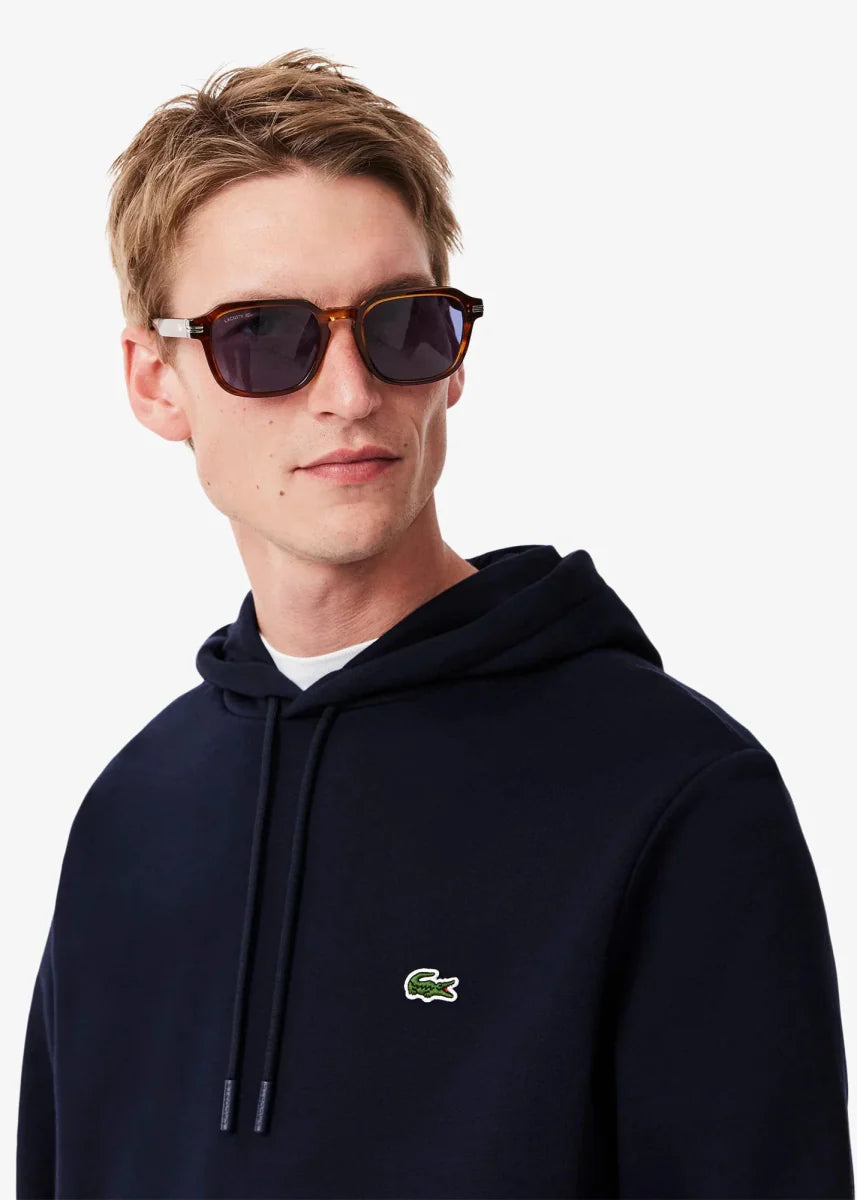 Sweat à capuche Lacoste marine - French Destock