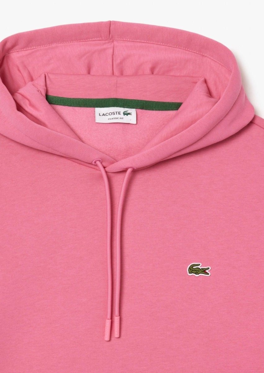 Sweat à capuche Lacoste rose - French Destock