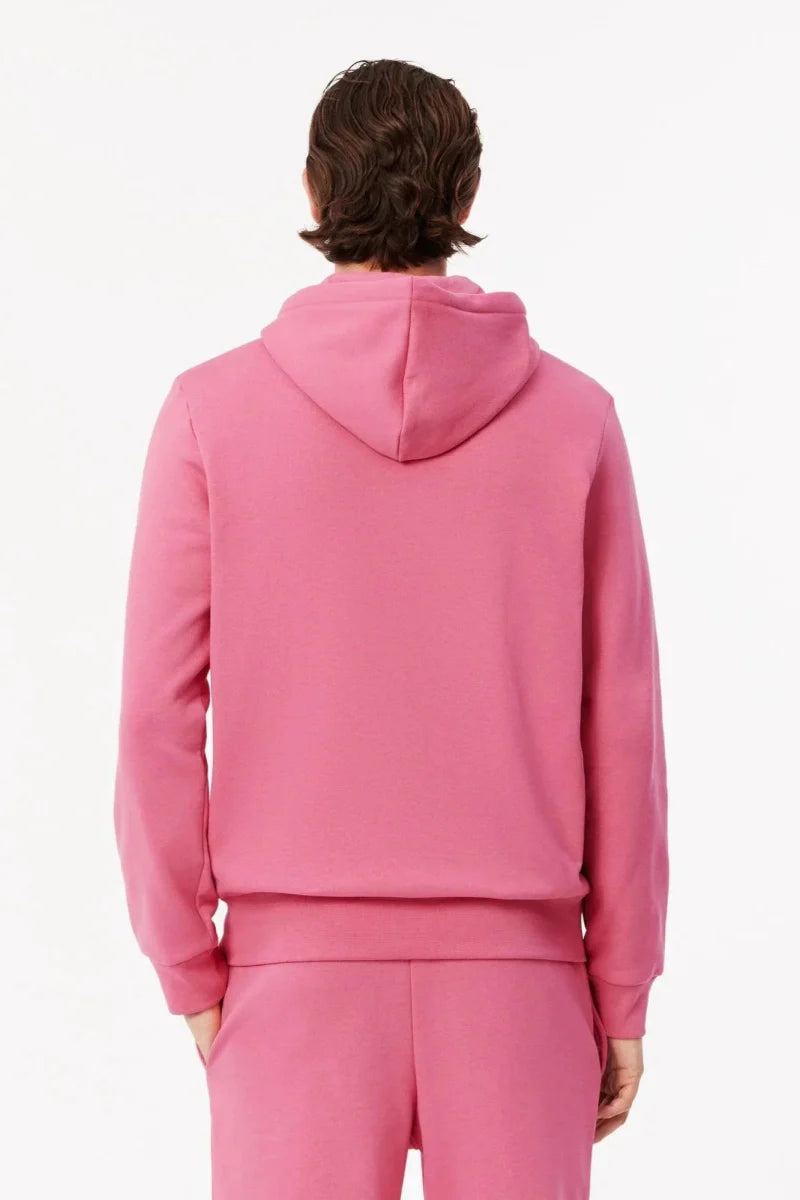 Sweat à capuche Lacoste rose - French Destock