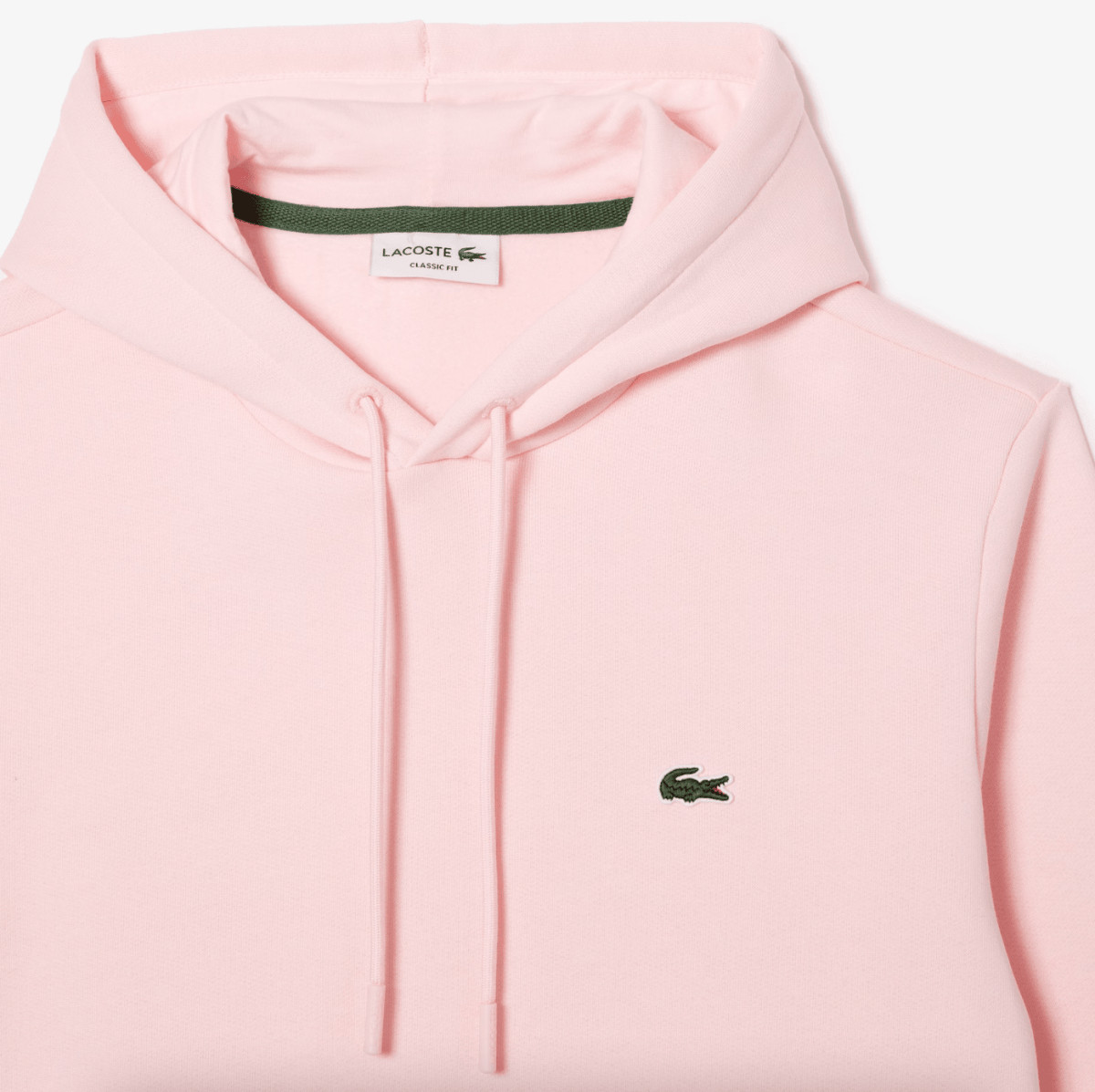 Sweat à capuche Lacoste rose - French Destock