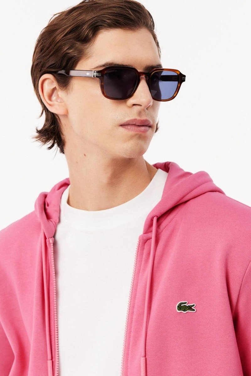 Sweat à capuche Lacoste rose - French Destock
