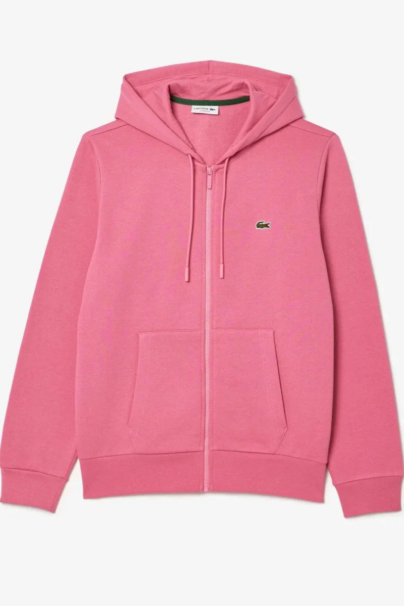 Sweat à capuche Lacoste rose - French Destock