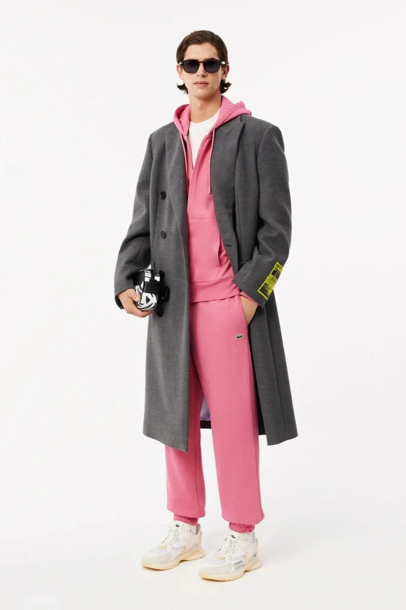 Sweat à capuche Lacoste rose - French Destock