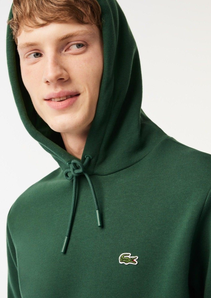 Sweat à capuche Lacoste vert - French Destock