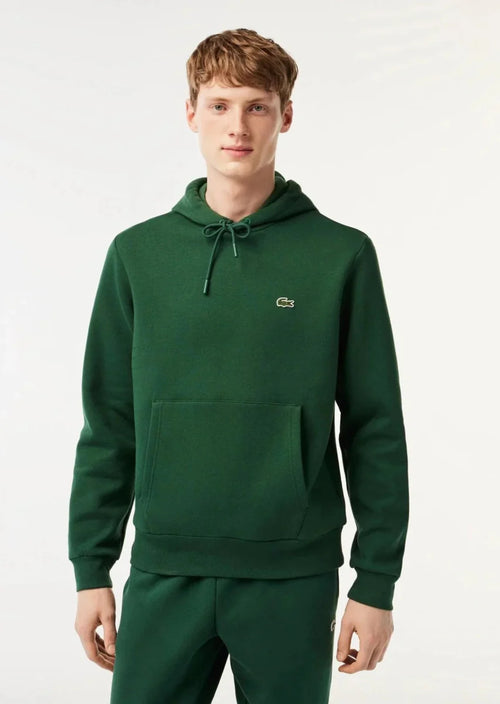 Sweat à capuche Lacoste vert - French Destock
