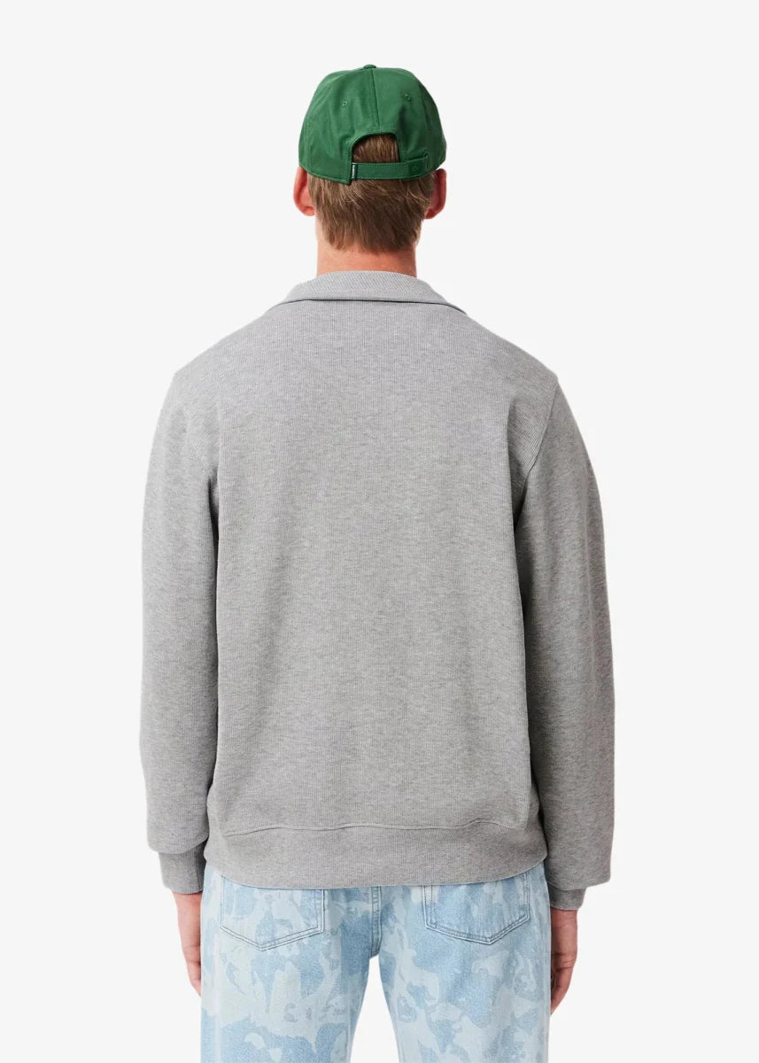 Sweat camionneur Lacoste gris - French Destock