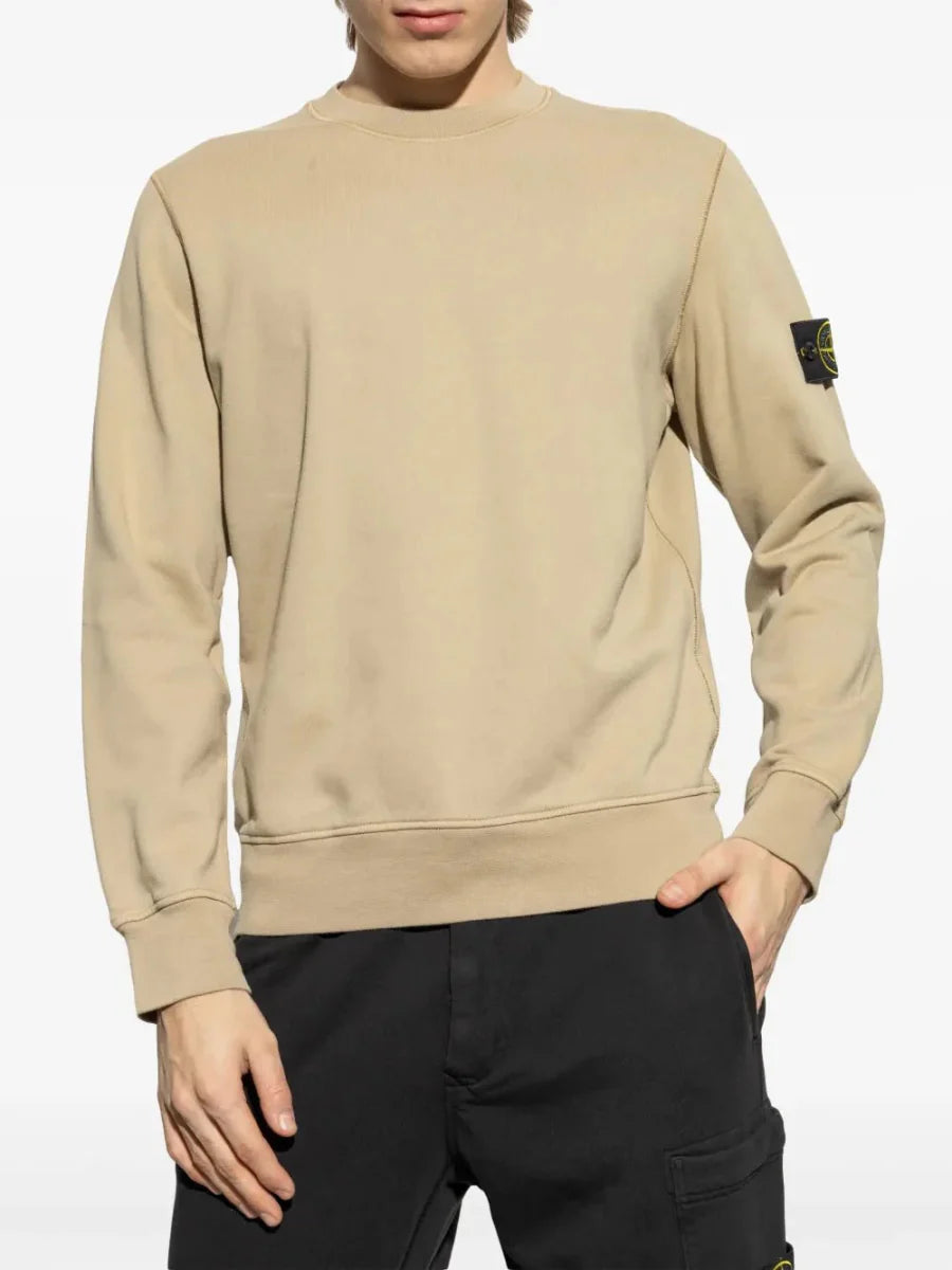 sweat en coton à patch Compass - French Destock
