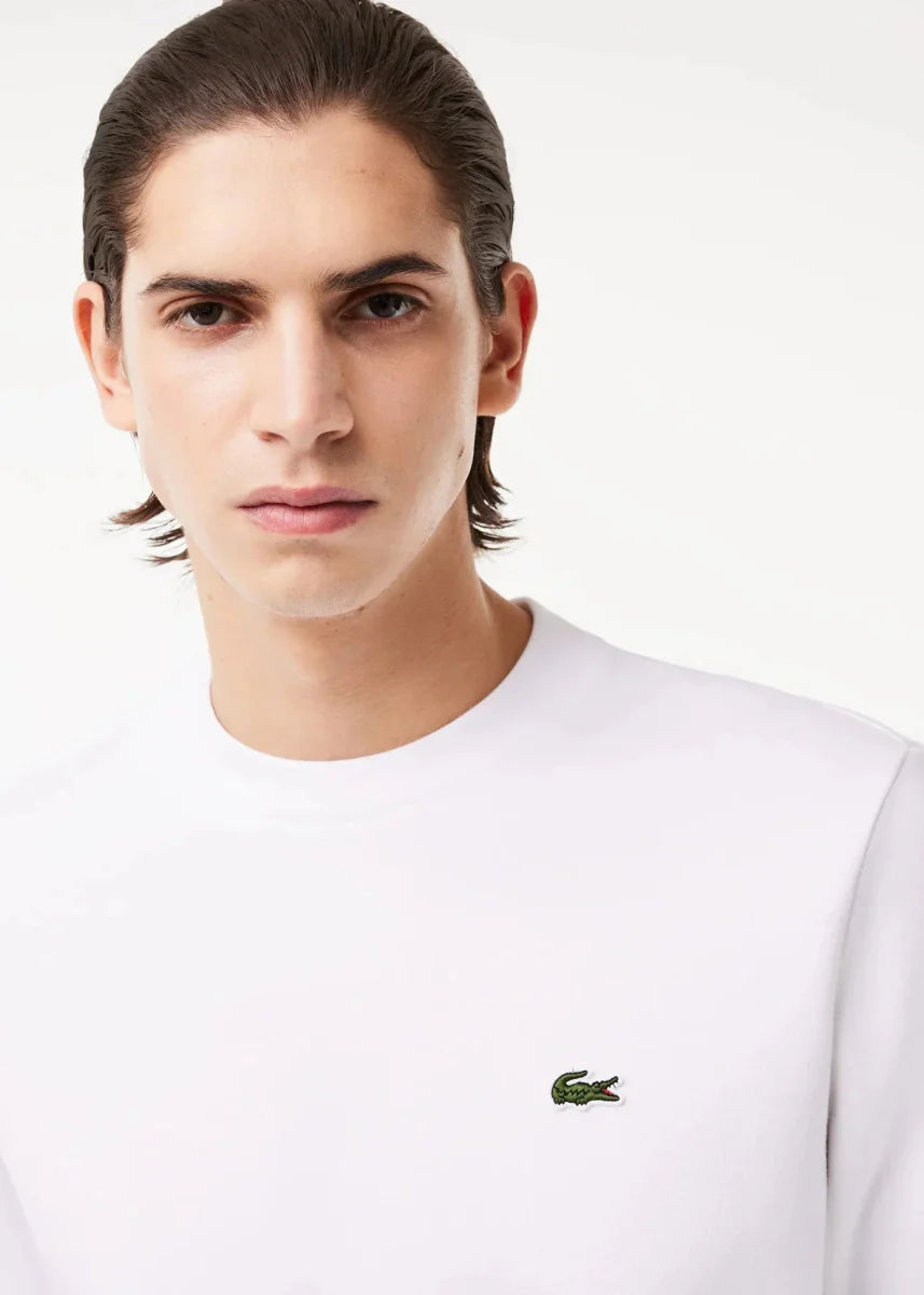 Sweat Lacoste blanc - French Destock