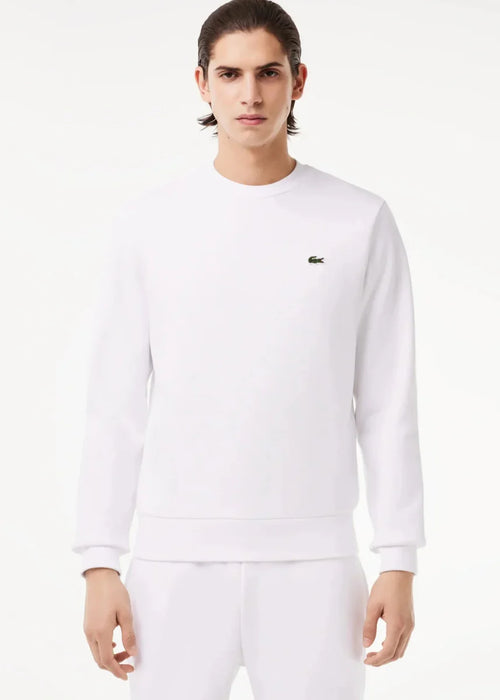 Sweat Lacoste blanc - French Destock